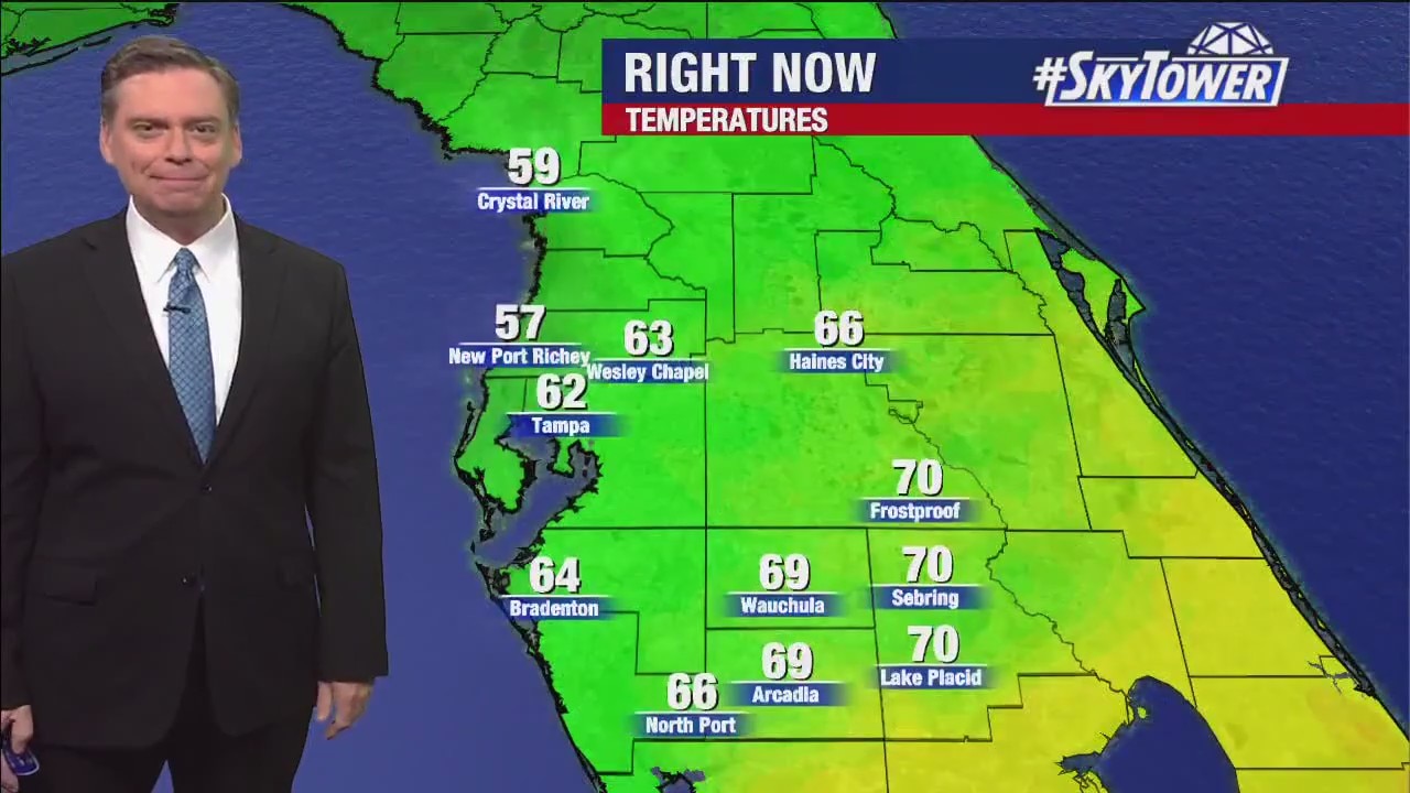 Tampa weather | Breezy Tuesday afternoon