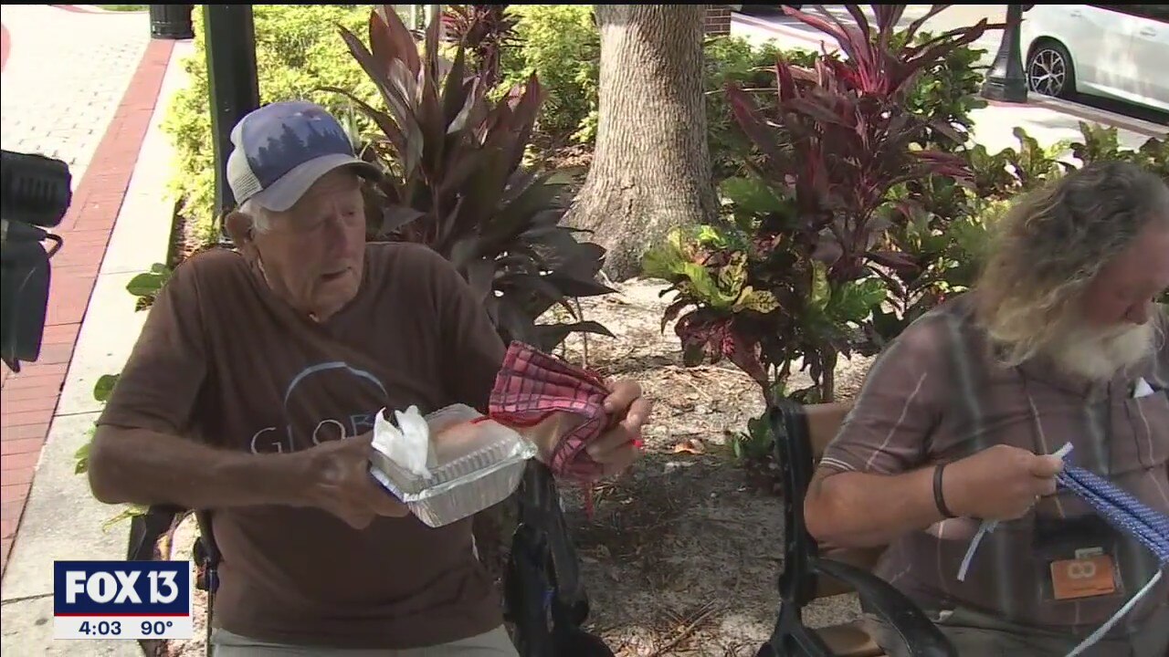 Masks, meals for Lakeland's homeless