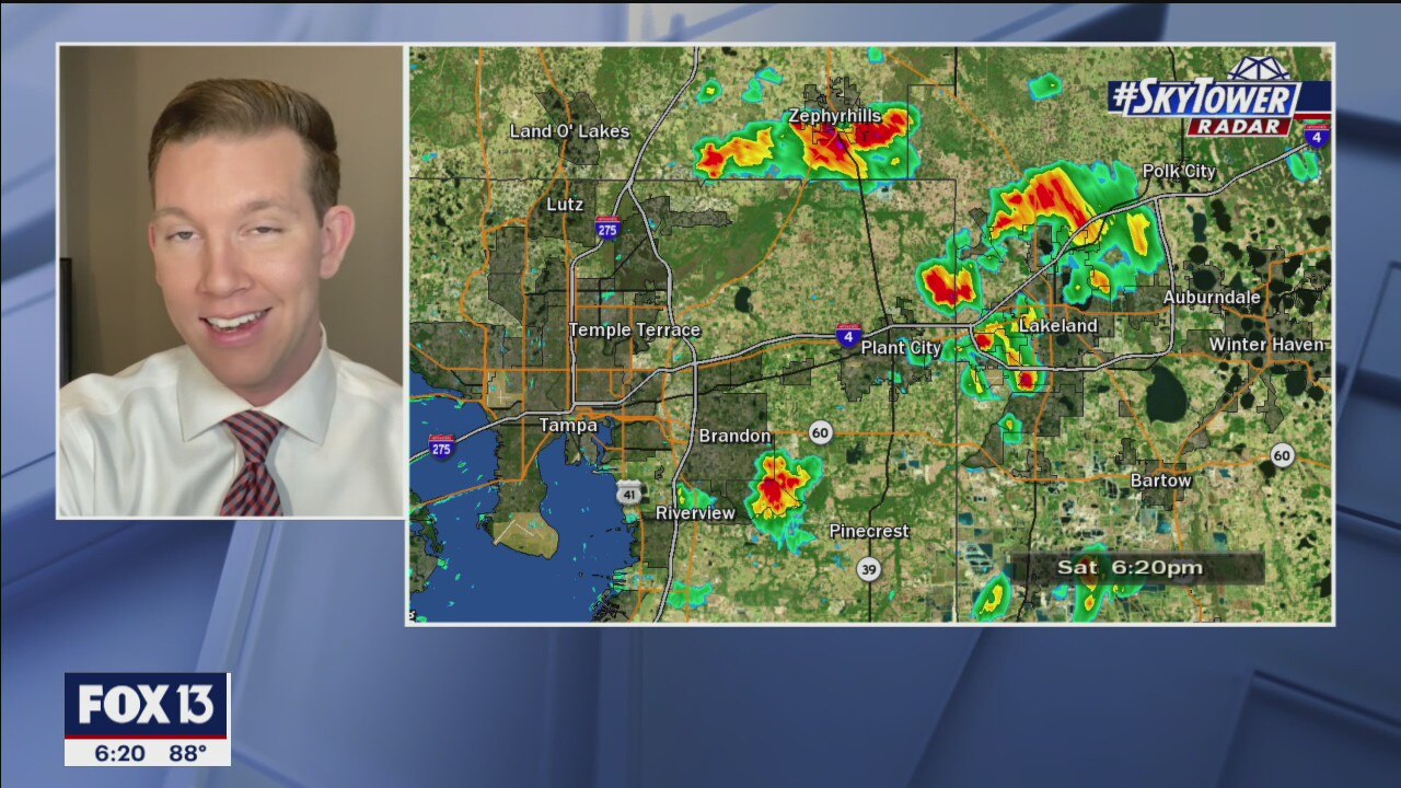 Saturday evening forecast