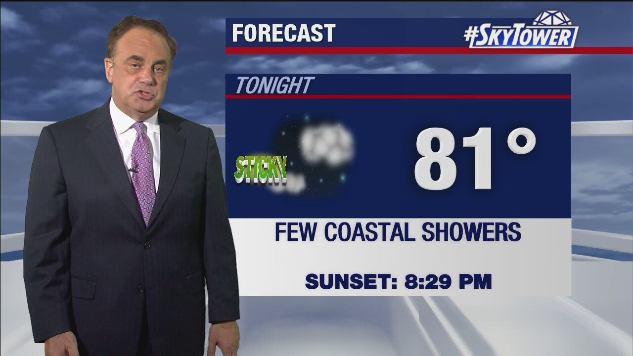 Monday evening weathercast