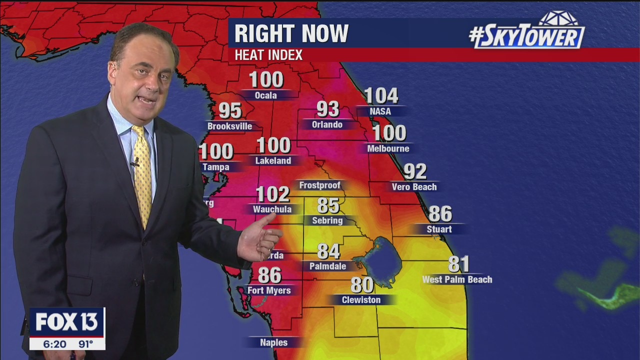 Sunday evening forecast