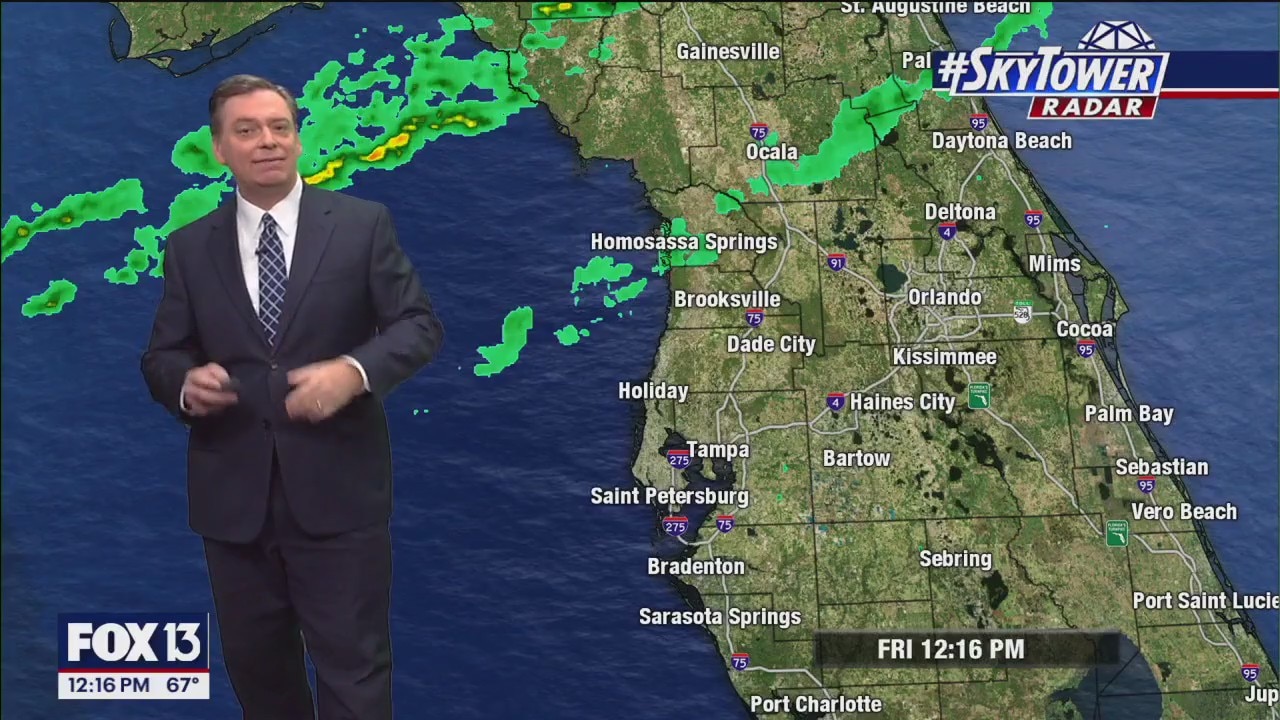 Tampa weather | Windy with chance of showers