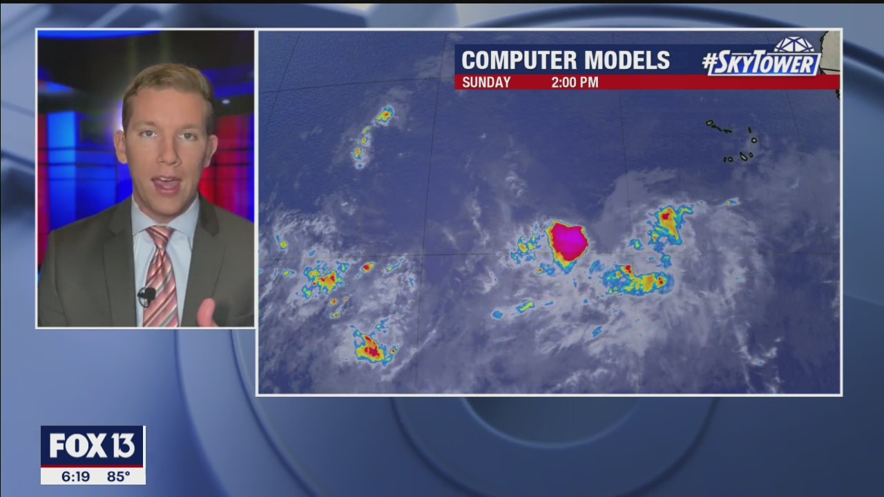 Sunday evening forecast