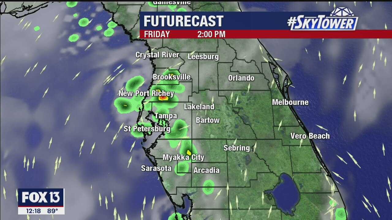 Friday afternoon forecast