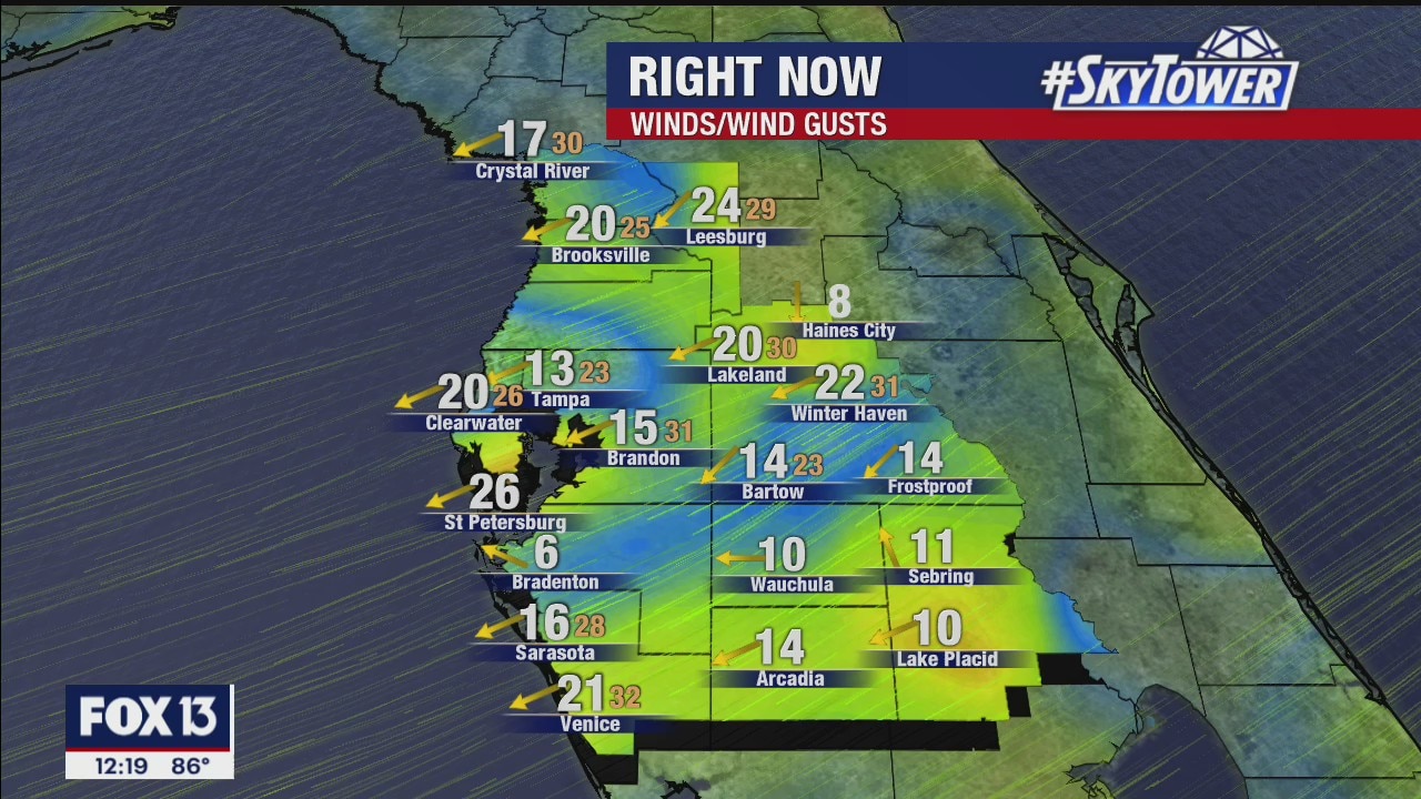 Monday afternoon forecast