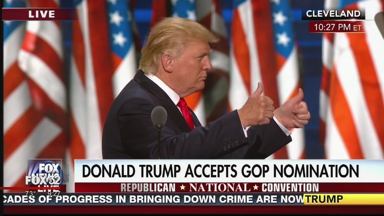 Trump pledges better times for US in convention finale