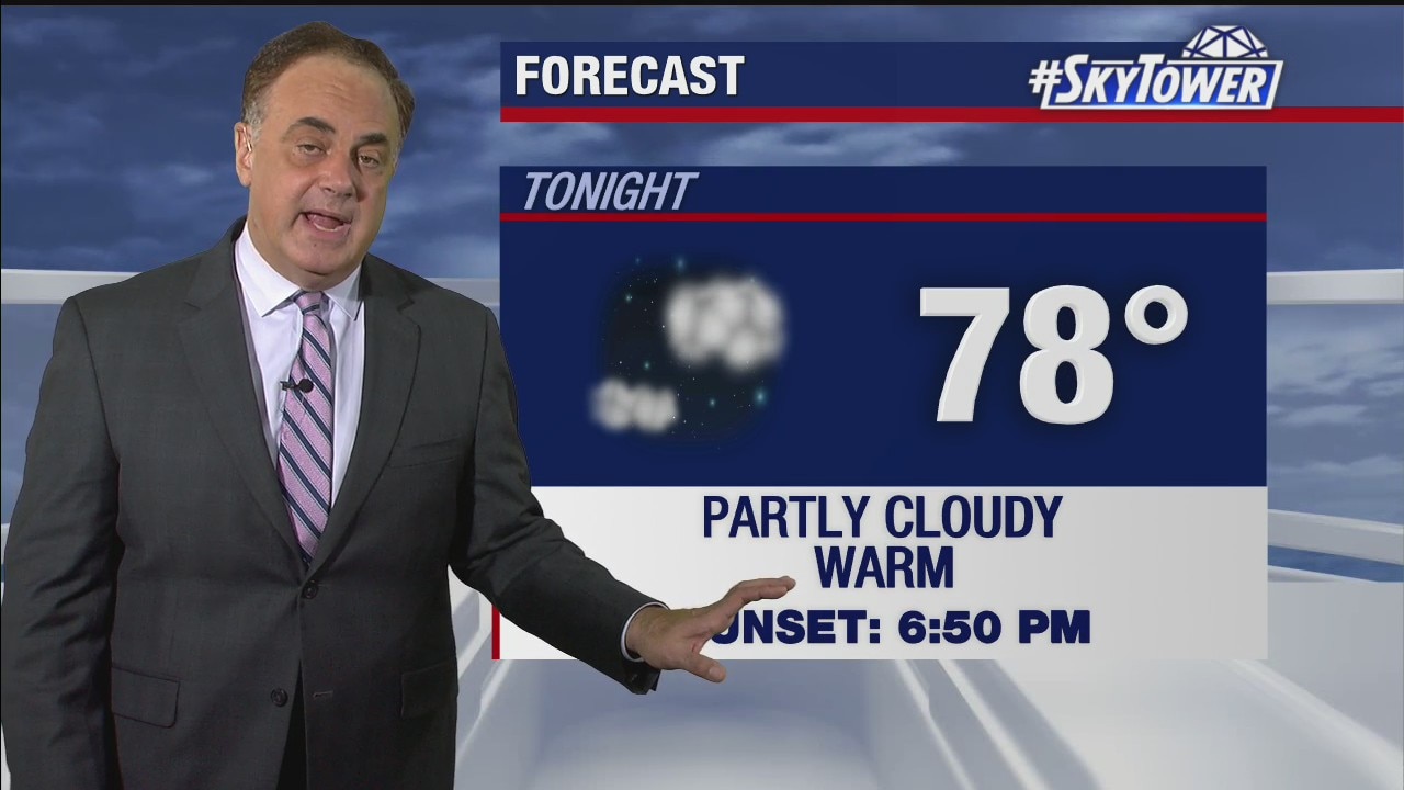 Monday evening weathercast