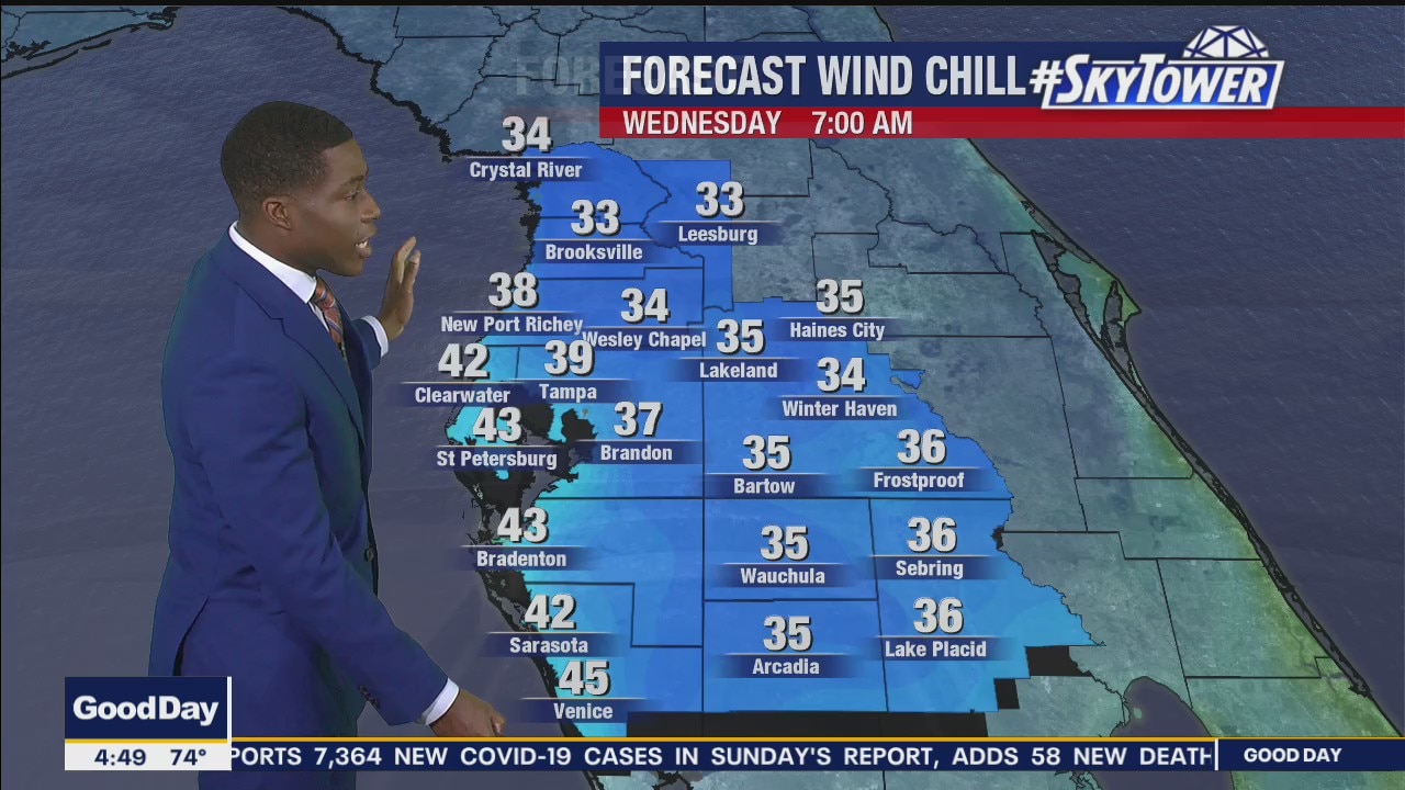 Monday morning forecast