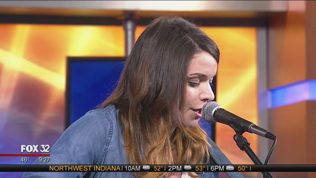 Singer-songwriter Michele McGuire performs new Cubs anthem