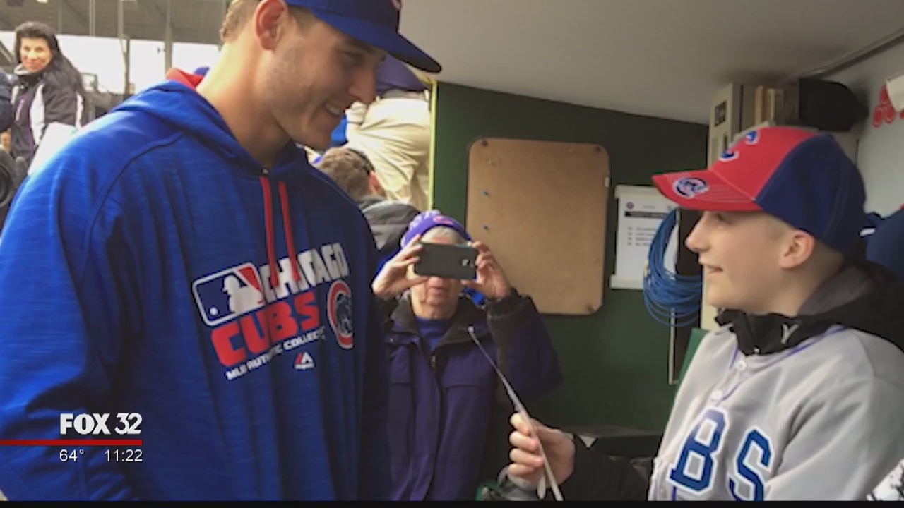 Cubs Rizzo, 13-year-old boy form special bond through cancer diagnosis