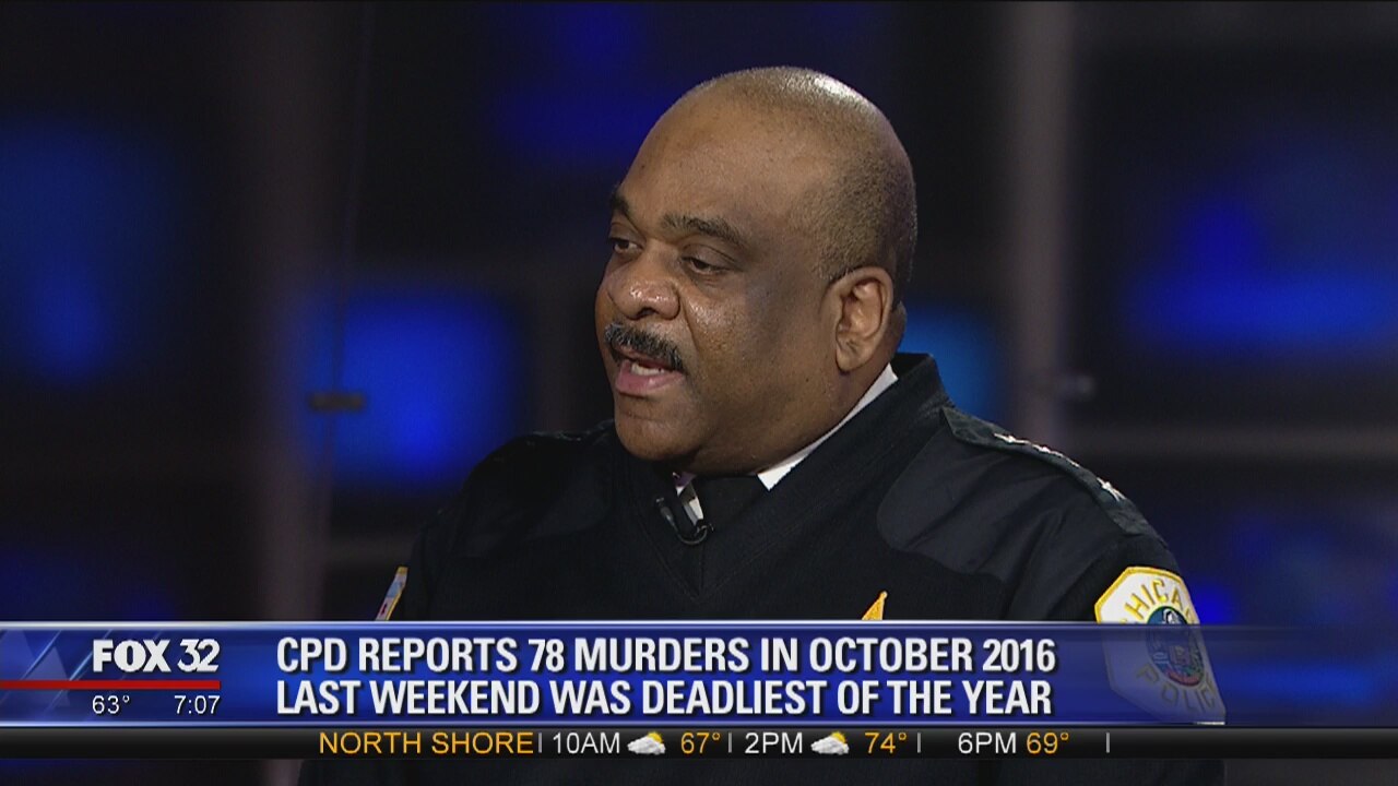 Supt. Eddie Johnson discusses record-high October murder numbers