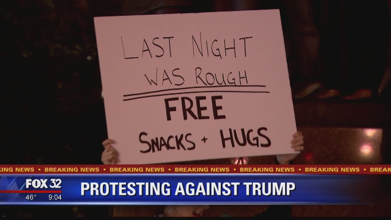 Thousands gather in Chicago to protest election of Trump