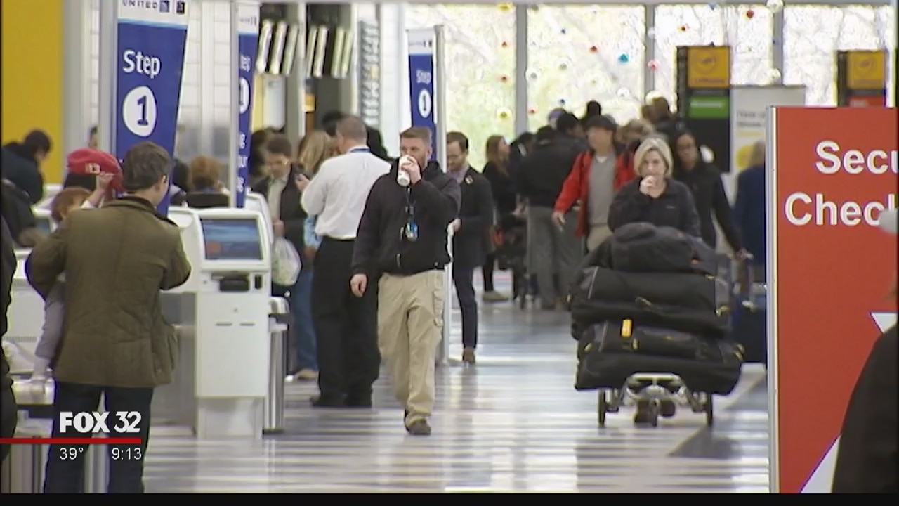 O?Hare is all ready for Wednesday, one of the airport's busiest days of the year
