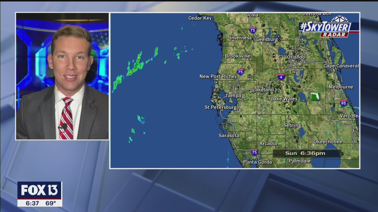 Sunday evening forecast