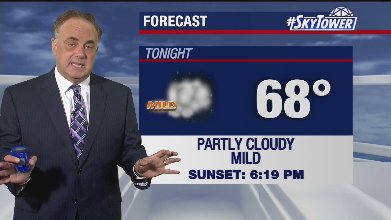 Friday evening weathercast