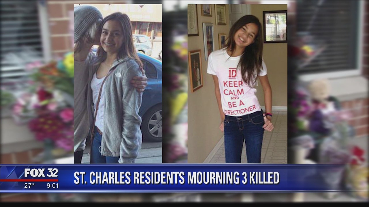 St. Charles residents mourning 3 killed, including two teen girls