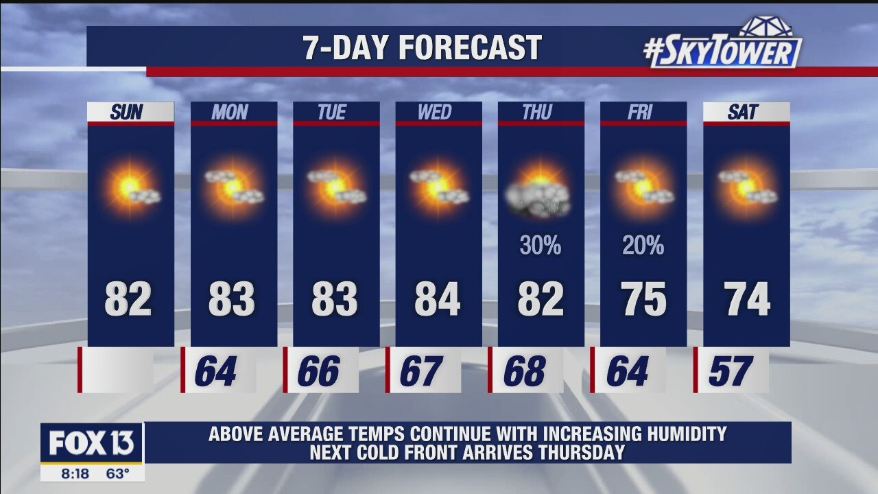 Sunday morning forecast