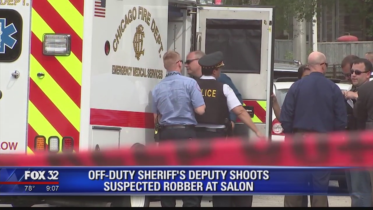 Suspected Englewood robber fatally shot by off-duty Cook County sheriff's deputy