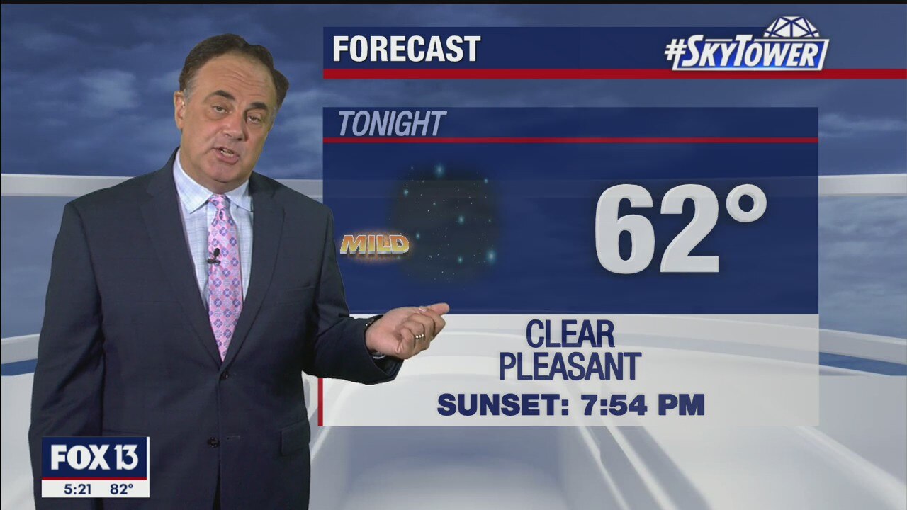 Monday evening weathercast