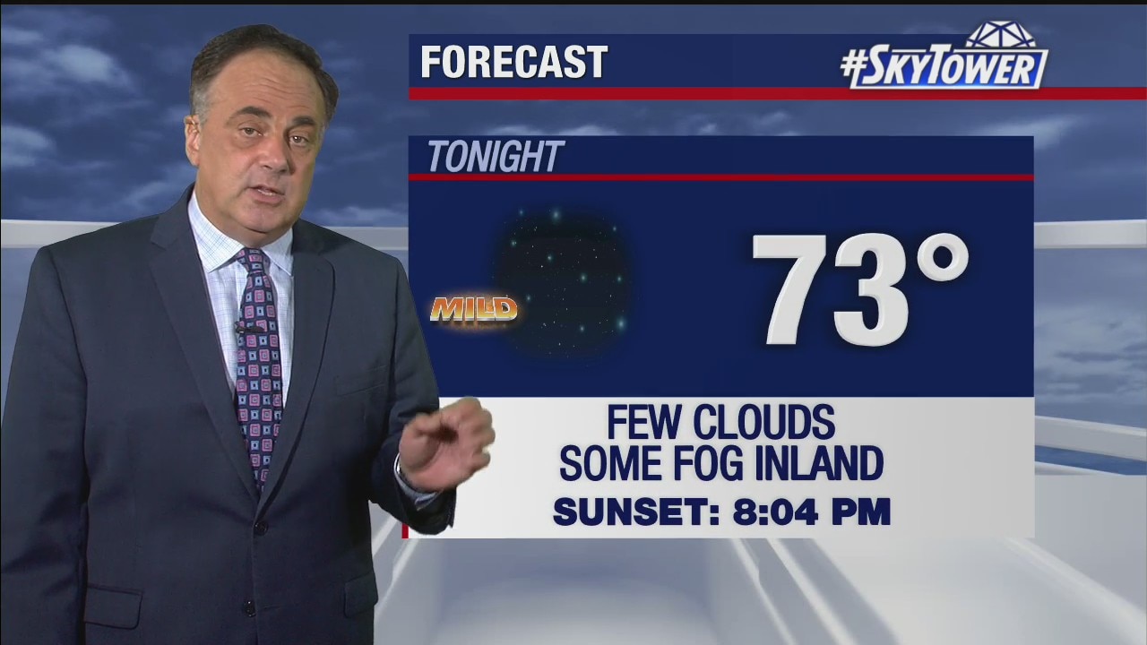 Friday evening weathercast