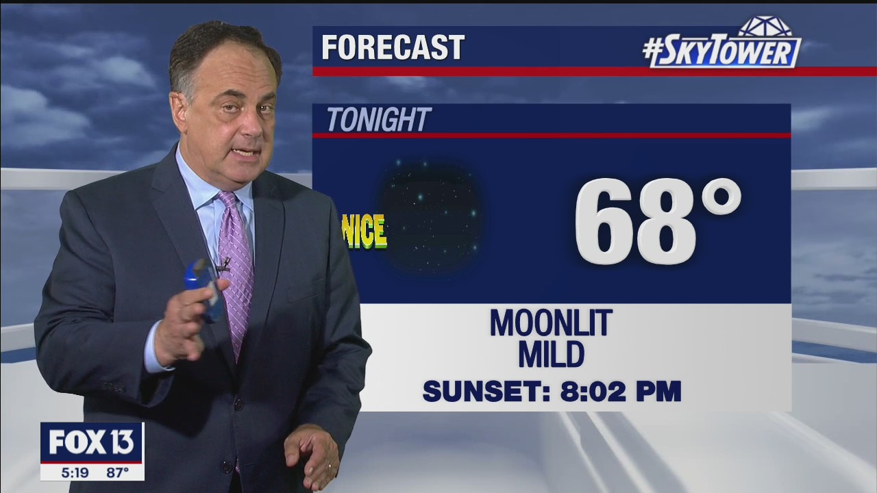 Tuesday evening weathercast