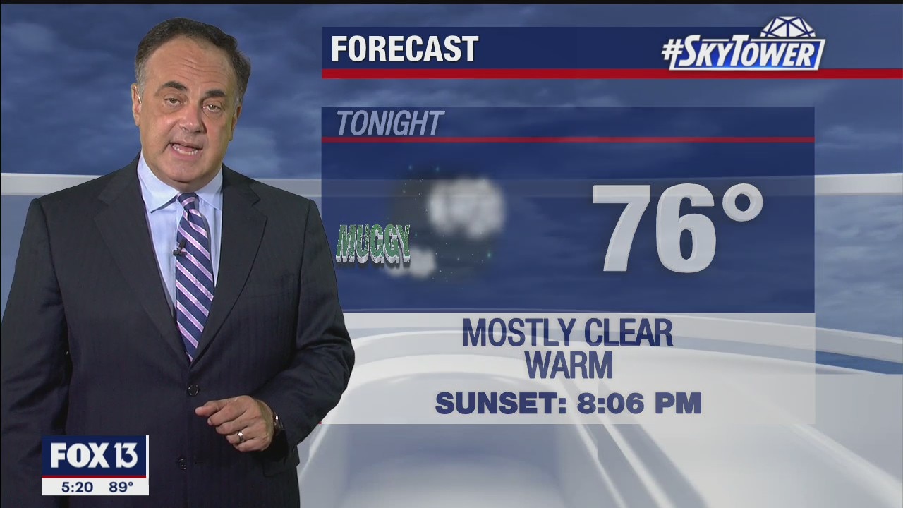 Monday evening weathercast