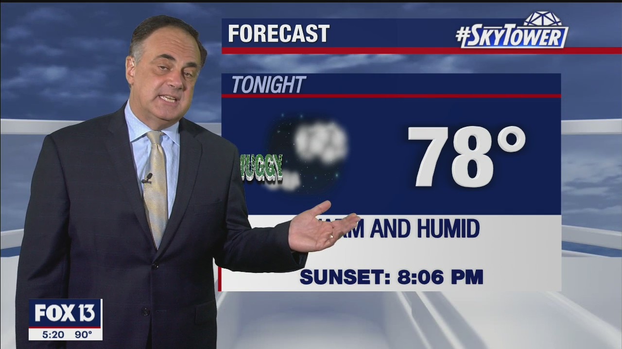 Tuesday evening weathercast