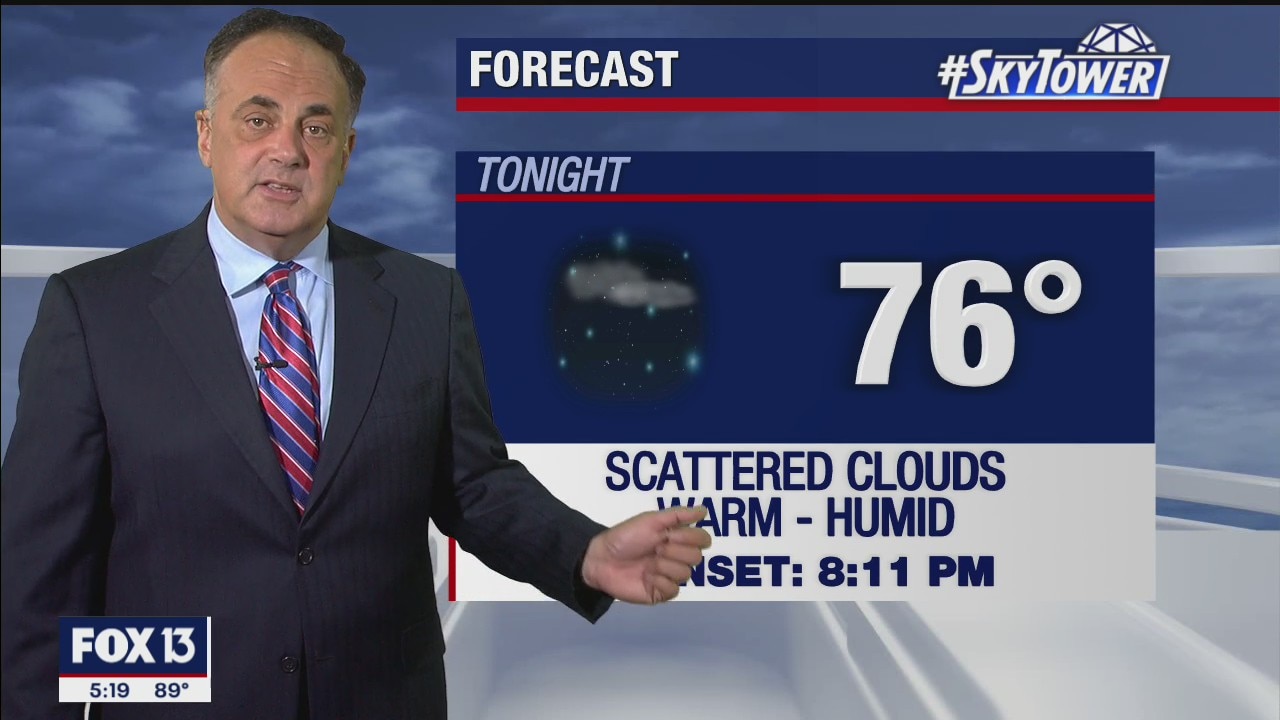 Tuesday evening weathercast