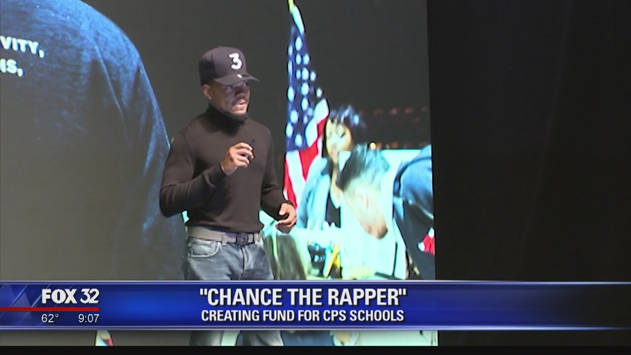 Chance the Rapper announced that his foundation is giving $2.2 million to 20 Chicago Public Schools.