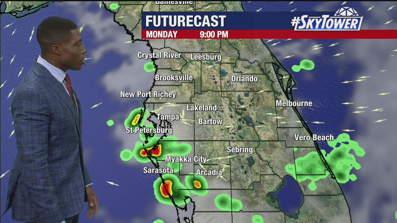 Monday afternoon forecast