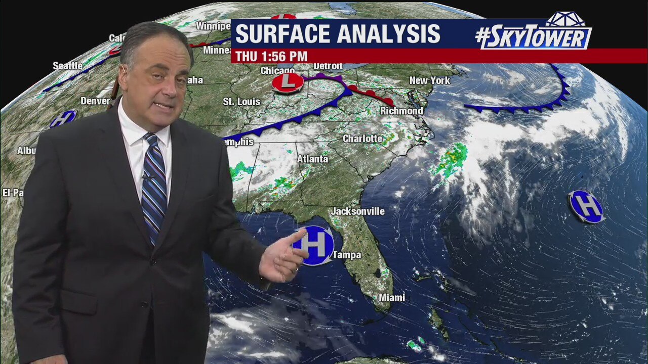 Thursday evening forecast