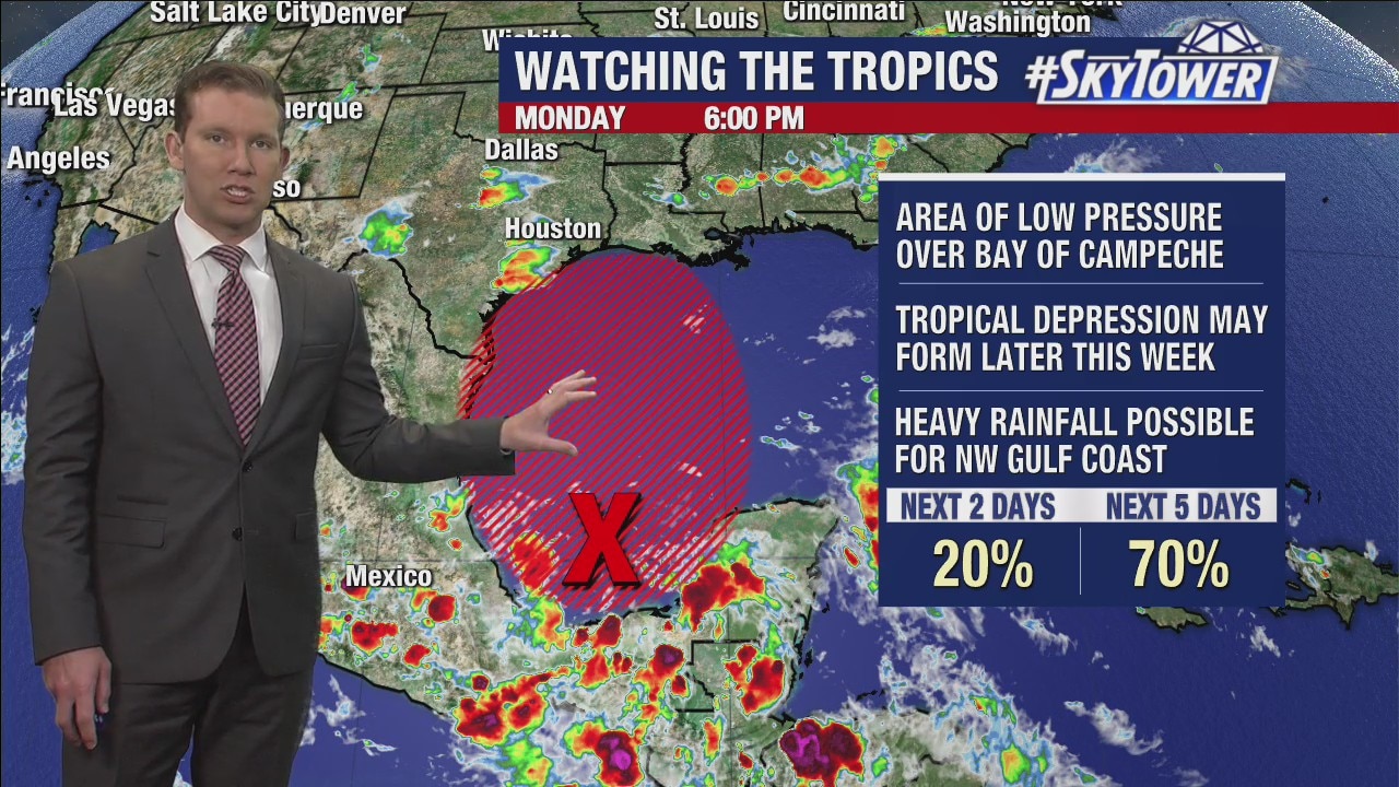 Monday evening weathercast