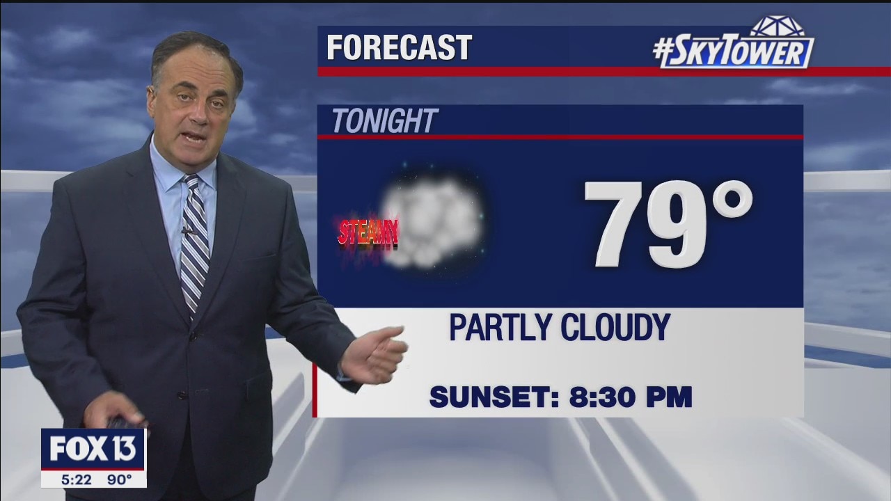 Monday evening weathercast