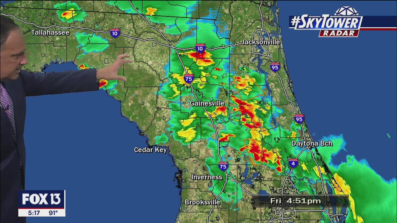 Friday evening forecast