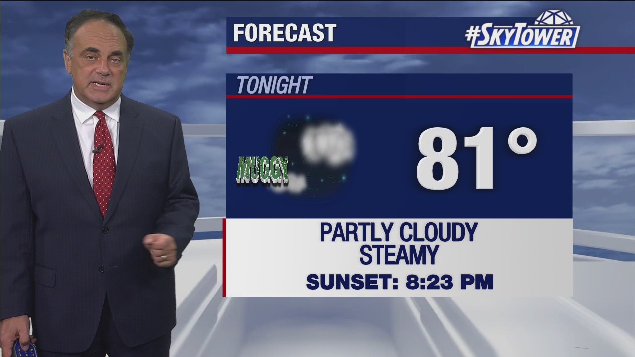 Monday evening weathercast