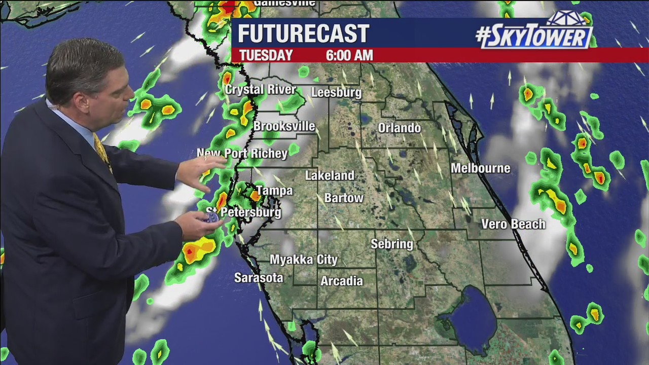 Monday afternoon weathercast