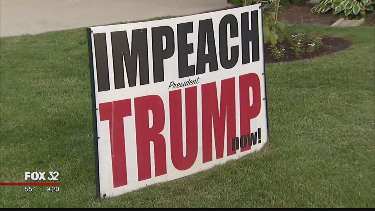 94-year-old woman fighting Elgin to keep her 'Impeach Trump' sign