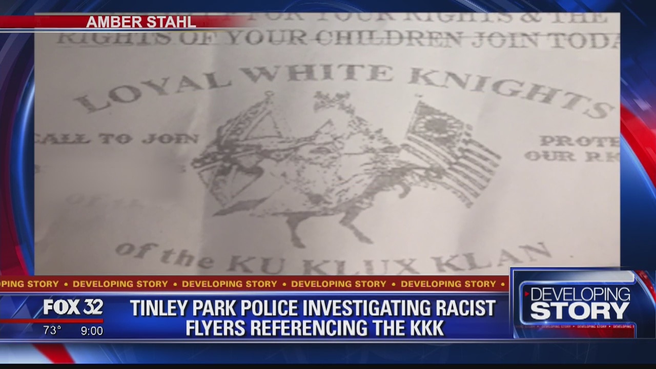 Flyers circulated by KKK in south suburb prompt police investigation