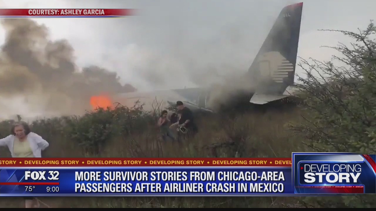 More survivor stories from Chicago area passengers after plane crash in Mexico
