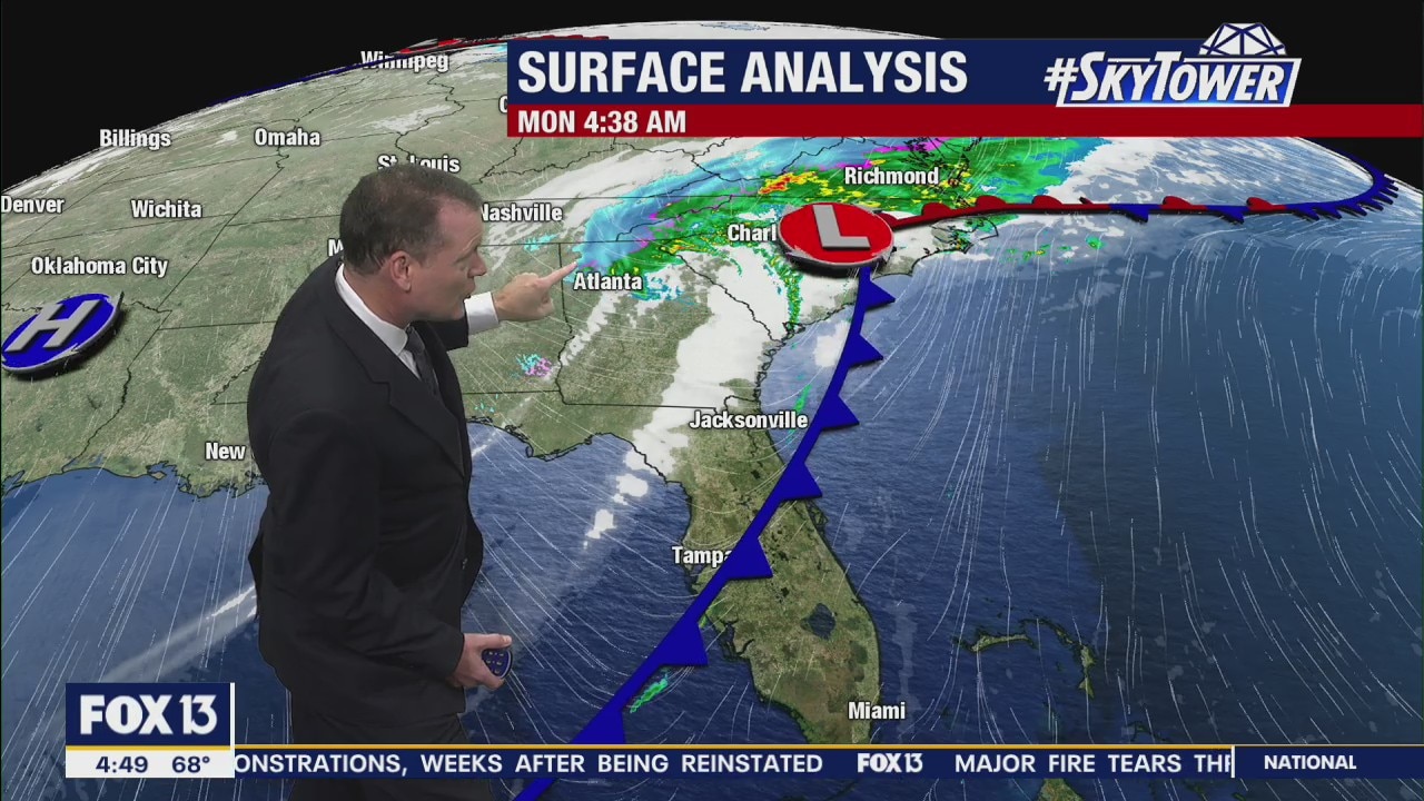 Monday morning forecast