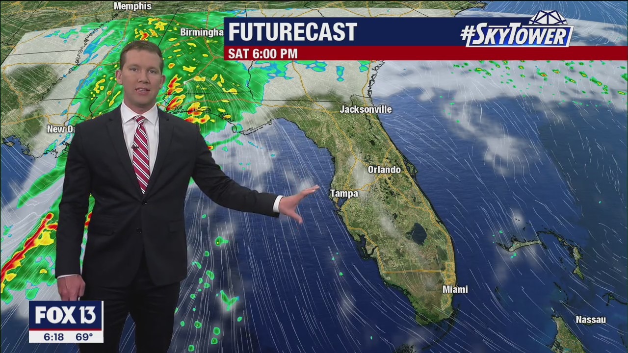 Saturday evening forecast