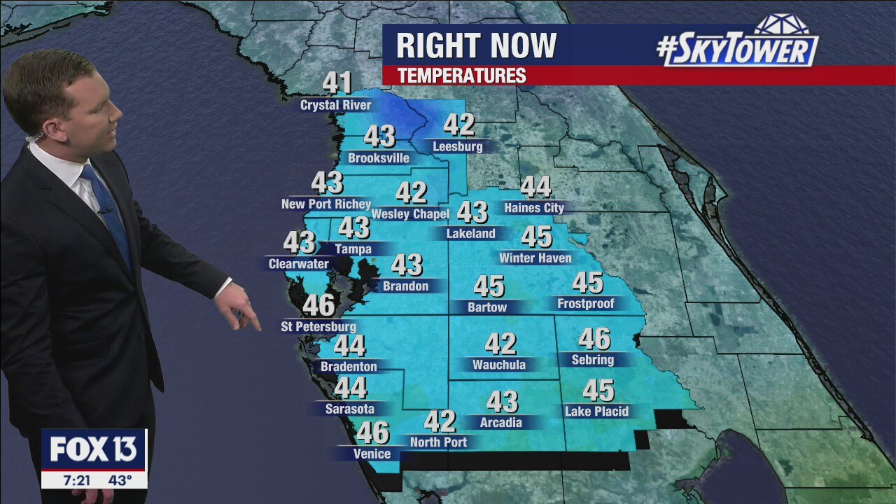 Saturday evening forecast