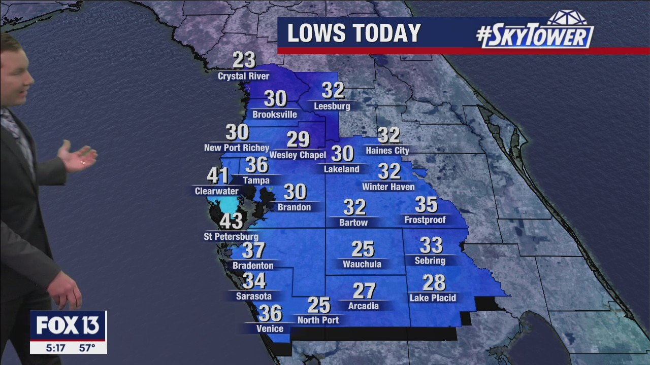 Sunday evening forecast