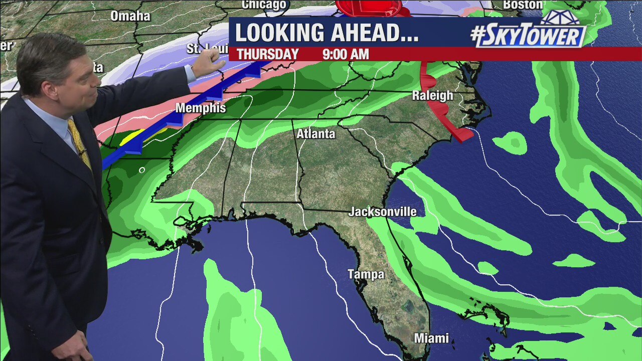 Monday afternoon forecast