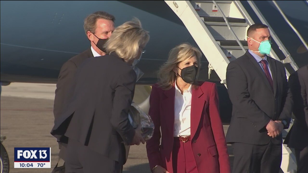 First lady to visit cancer center in Tampa