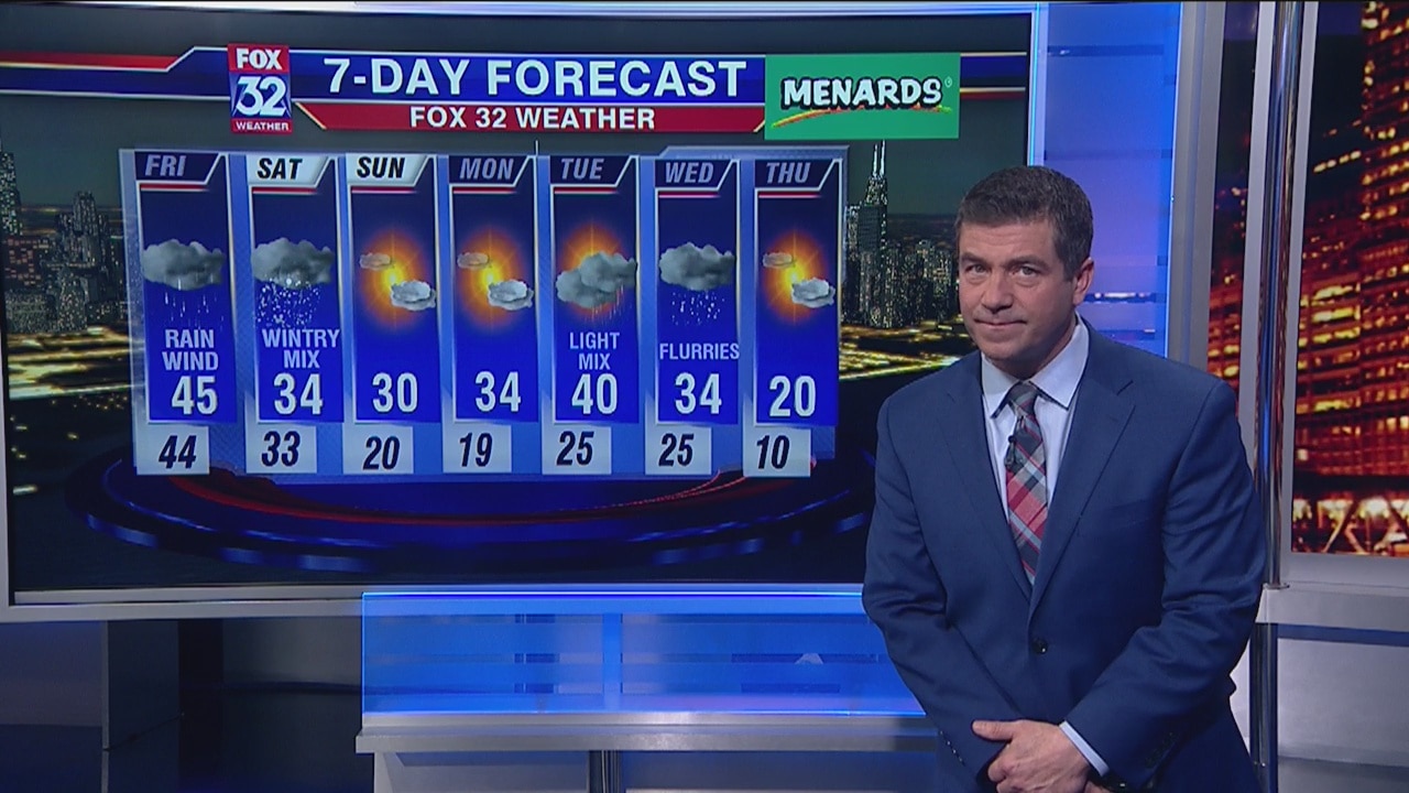6 p.m. forecast for Chicagoland on Jan. 9