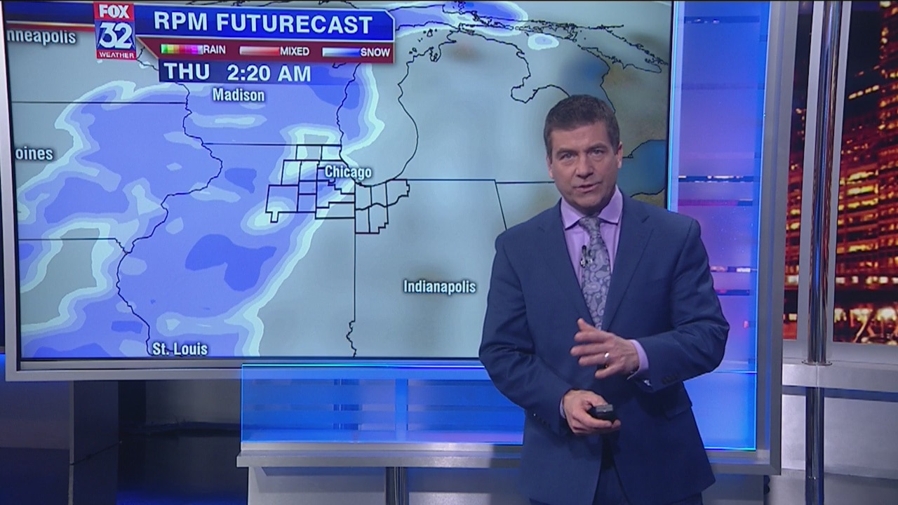 6 p.m. forecast for Chicagoland on Jan. 21