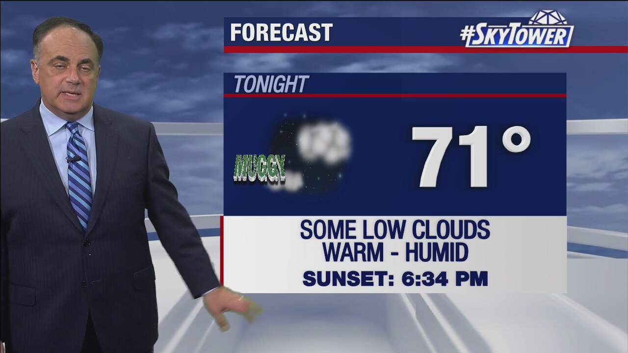Monday evening weathercast