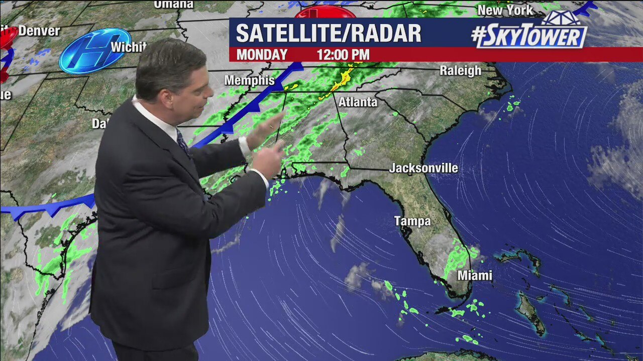Monday afternoon forecast