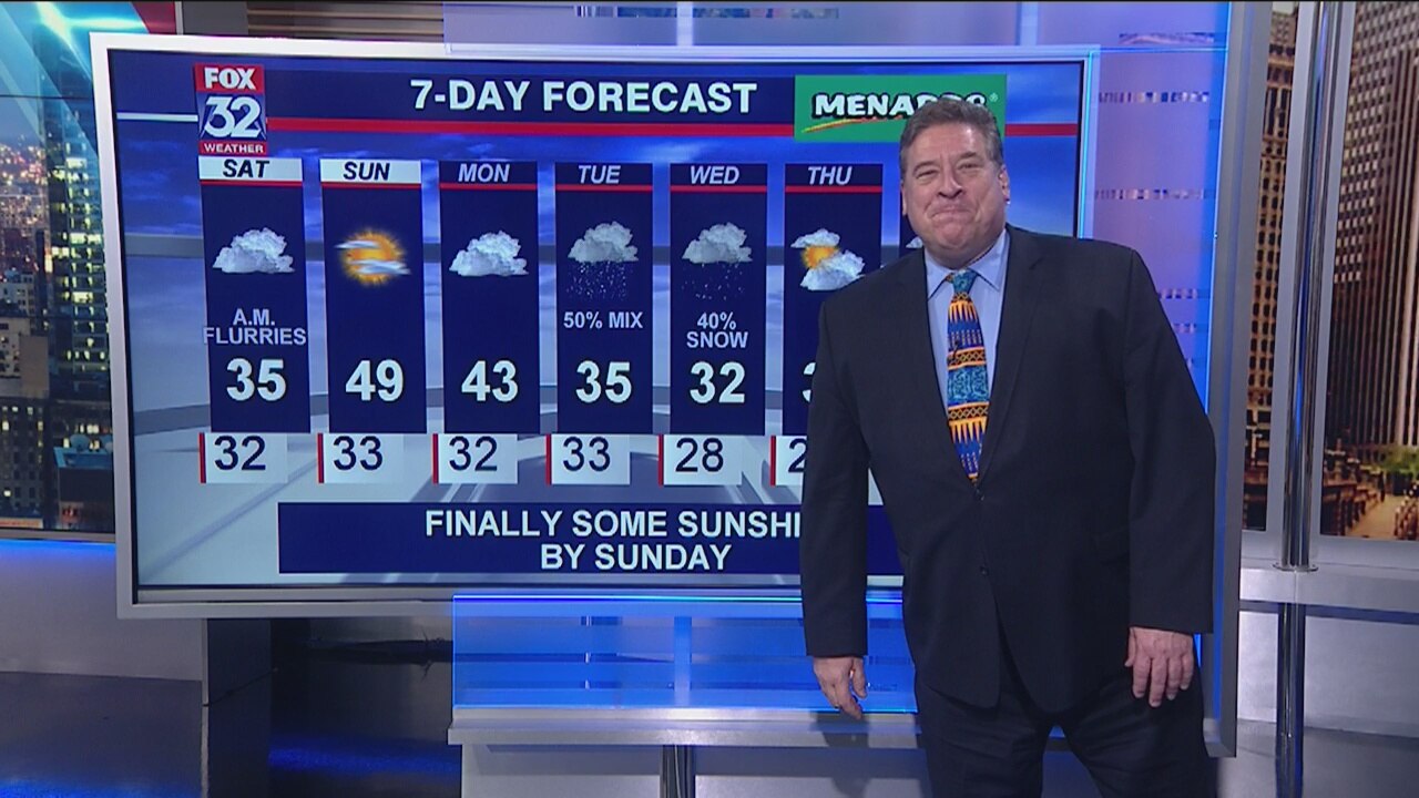 6 p.m. forecast for Chicagoland on Jan. 31